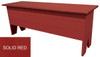 4 ft. Wood Storage Bench | Large Indoor Storage Bench | Shown in Solid Red