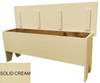 4 ft. Wood Storage Bench | Large Indoor Storage Bench | Shown in Solid Cream