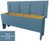 4 ft. Wood Storage Bench | Large Indoor Storage Bench | Shown in Solid Williamsburg Blue