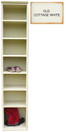 7-Cubby Shoe Rack Shown in Old Cottage White