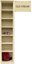7-Cubby Shoe Rack Shown in Old Cream