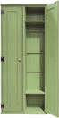 American Pine Hall Tree Cabinet by Sawdust City - Shown in Old Celery