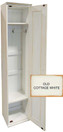 American Pine Hall Tree Cabinet by Sawdust City - Shown in Old Cottage White