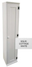 American Pine Hall Tree Cabinet by Sawdust City - Show in Solid Cottage White