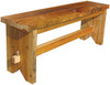 Reclaimed barn wood is coated with a sealant - color and detail vary with every piece