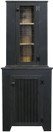 Cupboard shown in Old Black with coordinating Hutch on top (sold separately)