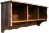 Natural Pine wood is coated with a sealant - color and detail vary with every piece