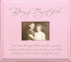 Beveled Edge Frame in Old Baby Pink & Slate