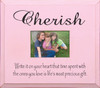 Beveled Edge Frame in Old Baby Pink & Black