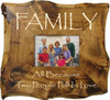 Natural Bark Frame with Cream