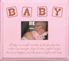 Beveled Edge Frame in Old Baby Pink & Paprika
