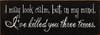 Shown in Old Black with Cream Lettering