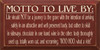 Motto To Live By | Wood Sign With Chocolate And Wine | Sawdust City Wood Signs