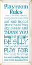 Shown in Old Cottage White with Aqua lettering