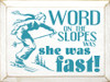 Shown in Old Cottage White with Turquoise lettering