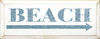 Beach (rightarrow) | Beach Wood Sign| Sawdust City Wood Signs