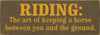 Shown in Old Brown with Mustard lettering