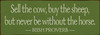 Shown in Old Moss with Cream lettering