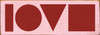 Shown in Old Baby Pink with Red lettering