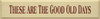 These Are The Good Old Days | Good Old Days Wood Sign| Sawdust City Wood Signs