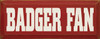 Badger Fan | WI Sports Wood Sign| Sawdust City Wood Signs