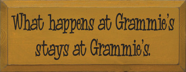 What happens at Grammie's stays at Grammie's |Funny Grandma Wood Sign ...
