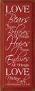Love ~ Bears all things.. 1 Corinthians 13:7-8 | Christian Wood Sign With Bible Verse| Sawdust City Wood Signs
