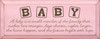 Shown in Old Baby Pink with Brown lettering