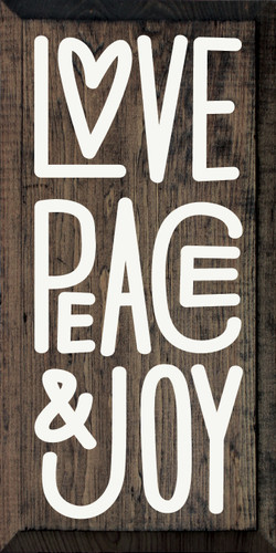 love@peaceページ Love Peace & Joy| Friends and Family Sign | Sawdust City Wood Signs