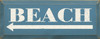 Beach (leftarrow)  |Beach Wood Sign| Sawdust City Wood Signs