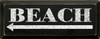 Beach (leftarrow)  |Beach Wood Sign| Sawdust City Wood Signs