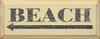 Beach (leftarrow)  |Beach Wood Sign| Sawdust City Wood Signs