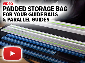 Took a closer look at this padded storage bag for guide rails and TPG parallel guides.