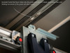 Included Guide Rail Insert slides into the guide rail's bottom t-track, preventing wear and limiting movement of the guide rail when seated.