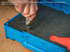 Step 2: Cut out the outline of your tool to a consistent depth appropriate for the tool.