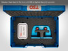 The complete storage solution—Systainer, foam insert, and tin—shown securing the DBF-45 BigFoot Base.
