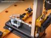High strength latch clamps workpiece for drilling operations.