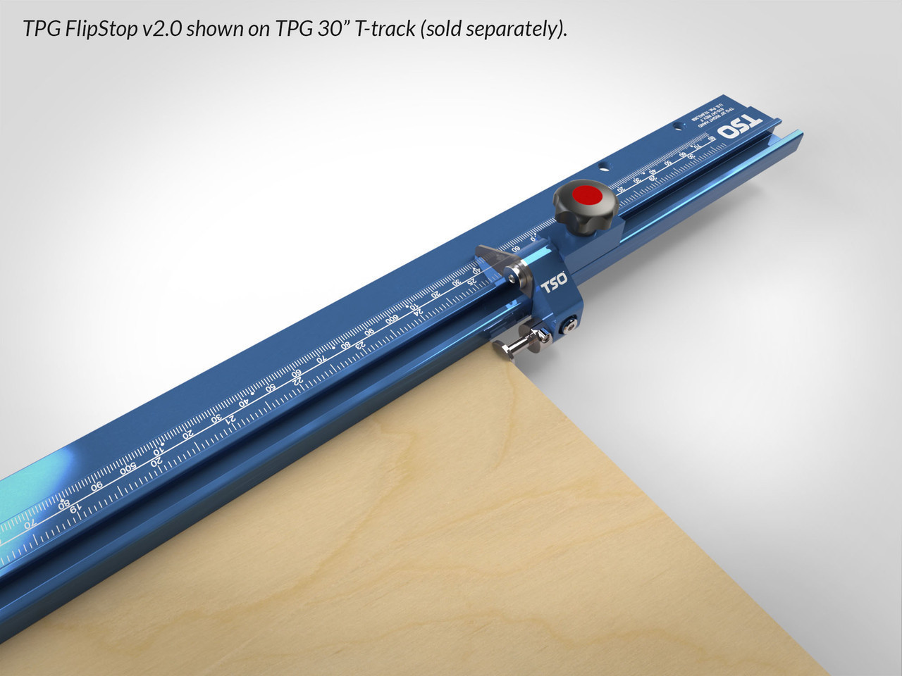 Reversible T-Track FlipStop v2.0 for TPG Parallel Guide System