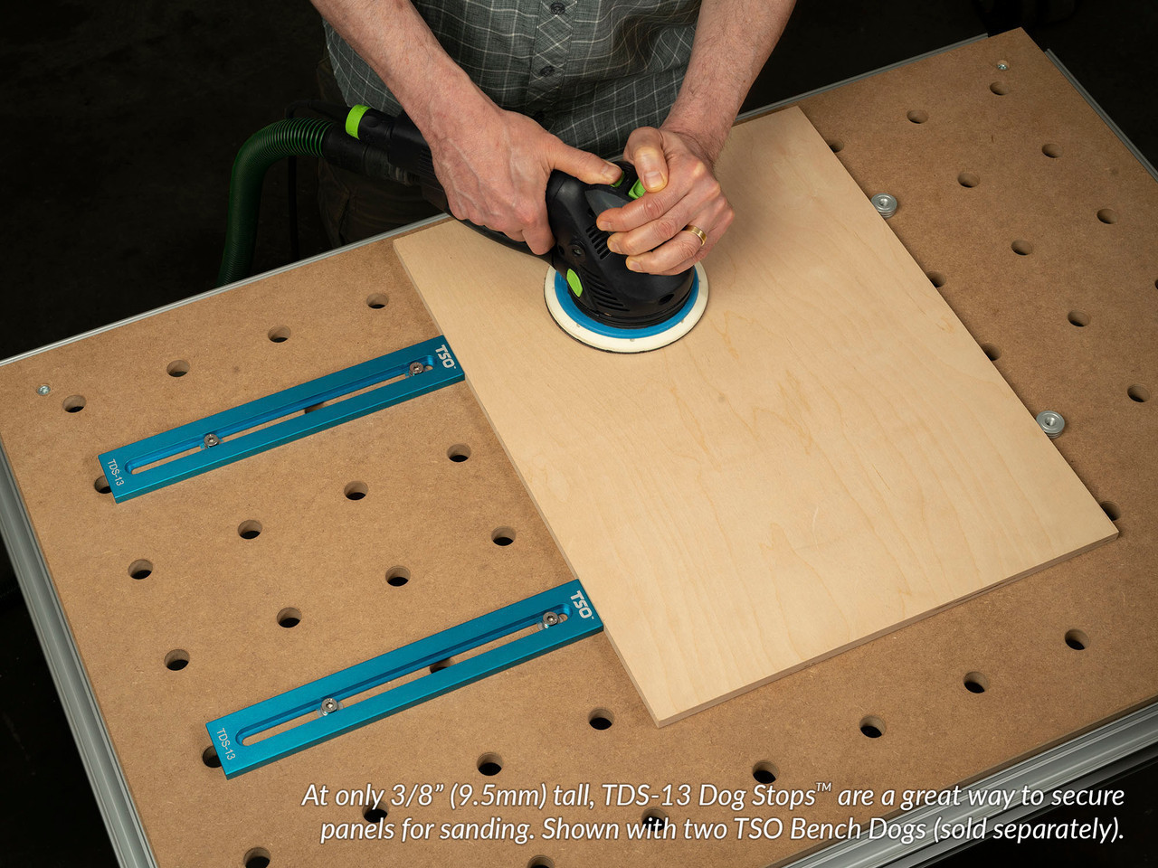 TDS13 Low Profile Dog Stop for 20mm Worktops TSO Products