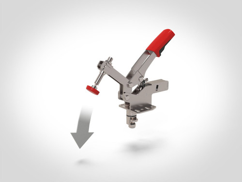 Power-Loc Toggle Clamps quickly secure in 20mm dog holes and apply downward clamping force on your workpiece.