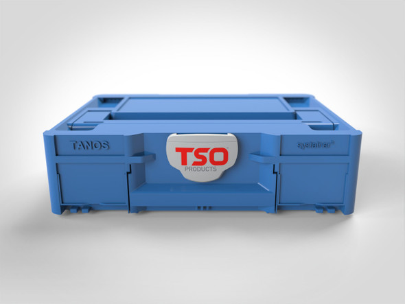 TSO's limited edition Systainer³ M 112 in stunning blue with TSO-branded latch. It will stand out in your shop!