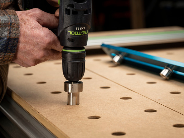 The tool automatically bottoms out, leaving you with the perfect depth of chamfer every time.