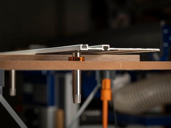 Transform tables like the Bora Centipede into a capable track saw cutting station with these dogs.