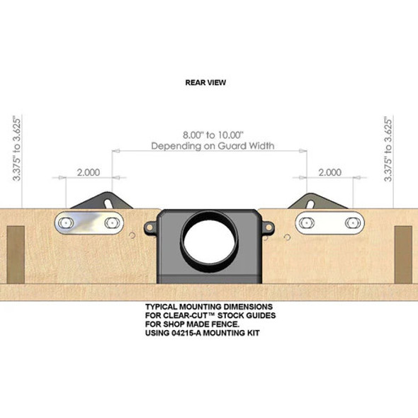 JessEm Shop Made Fence Mounting Kit for Clear-Cut Stock Guides