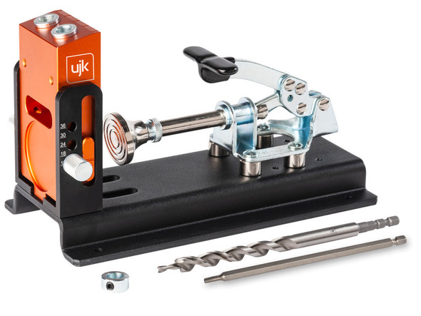 The Pocket Hole Jig comes with a long Torx T20 screwdriver bit.