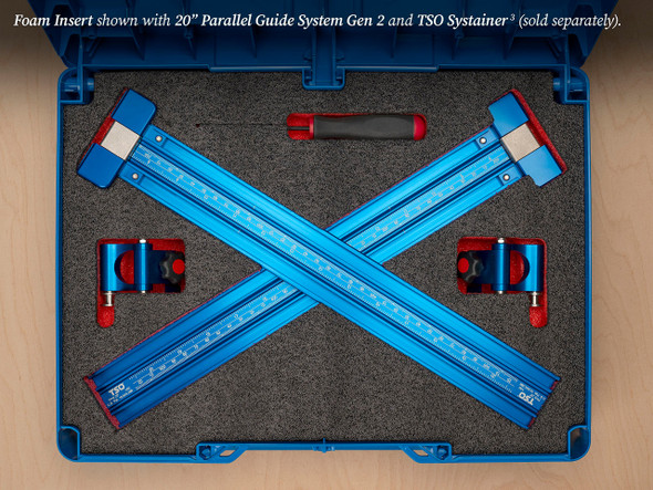 Protect your investment with a foam insert and custom TSO Systainer (sold separately.)