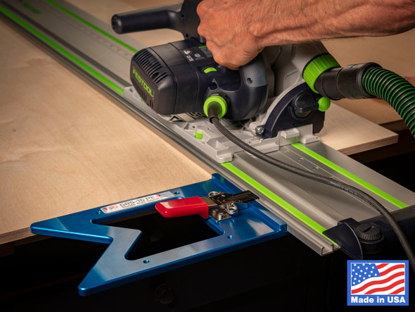 Achieve perfectly square cuts in record time with the GRS-16 PE v2 Guide Rail Square.