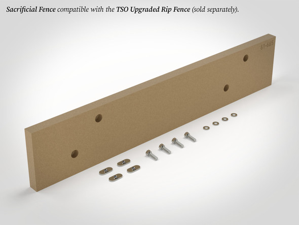 Add protection and precision to your Upgraded Rip Fence with this CNC-made auxiliary fence. Add protection and precision to your Upgraded Rip Fence with this CNC-made auxiliary fence.