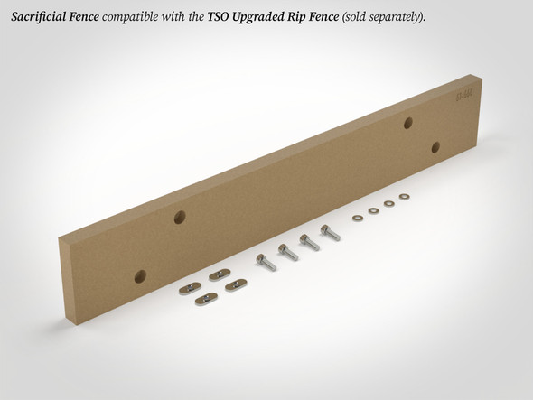 Includes four T-nuts and socket head screws.