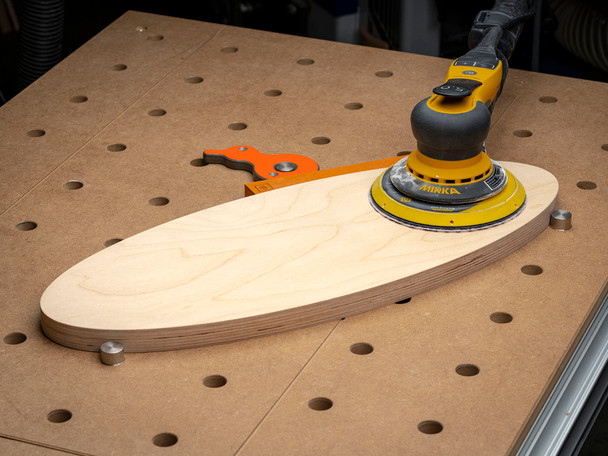 Clamp just about any shaped workpiece to your 20mm table with this cam clamp system.